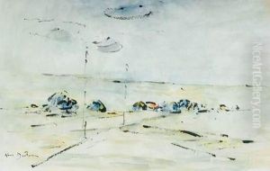 Bateaux Sur La Plage by Abel Bertram