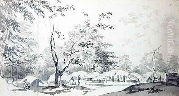 A View of a Hill Village in the District of Baugelepoor Bhagalpur - view 1