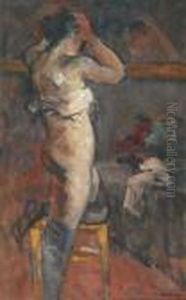 Nu De Dos Dans L'atelier