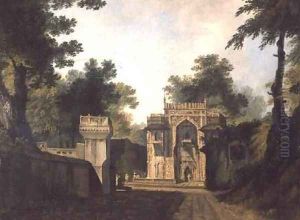 Entrance Gateway to a Mosque at Chunagarh by William Hodges