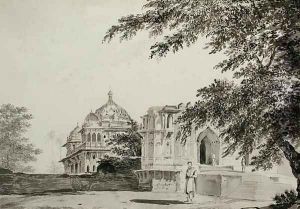 A view of the Mosque at Mounheer from the South East