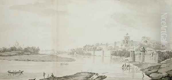 A View of the Fort of Agra on the River Jumna from the north east - view 1