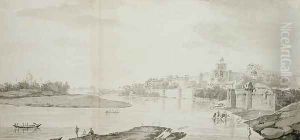 A View of the Fort of Agra on the River Jumna from the north east
