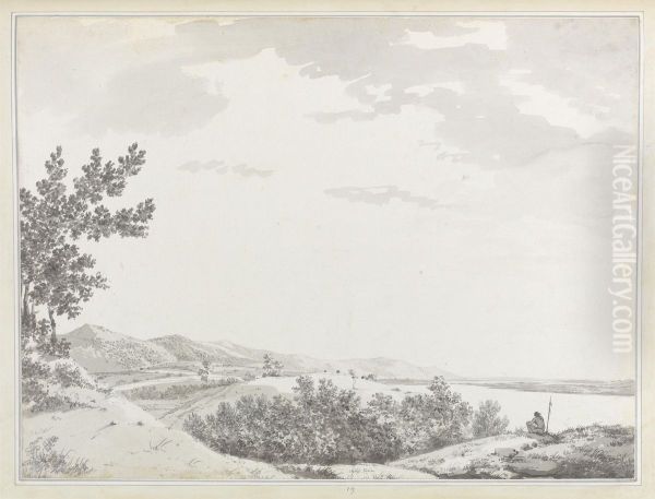 View of the Rajmahal Hills with a Sentenial in the Foreground - view 1