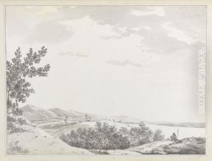 View of the Rajmahal Hills with a Sentenial in the Foreground by William Hodges