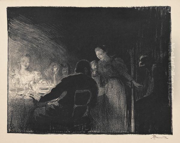 La Visiteuse (la Mort S'invitant A Table) - view 1