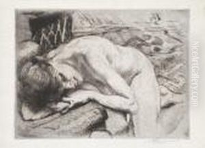 Le Modele Endormi A Terre.
