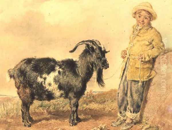 Boy and Goat - view 1