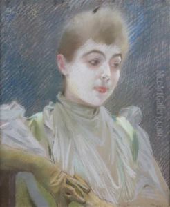 Portrait De Femme by Paul Albert Besnard