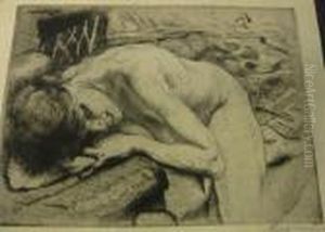 Two Etchings. by Paul Albert Besnard