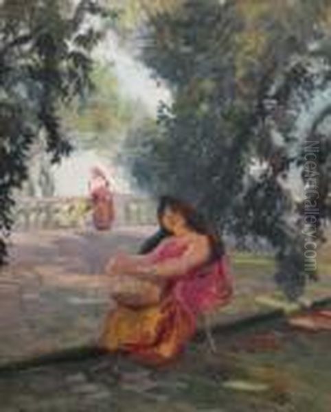 A L'ombre Des Jardins De La Villa Medicis - view 1