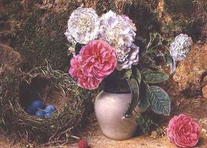 Roses and Birds Nest by William Henry Hunt