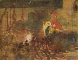Festival Nocturne A Haiderabad, Inde by Paul Albert Besnard