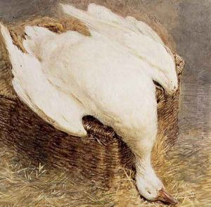 Still Life of a Dead Goose with a Basket by William Henry Hunt