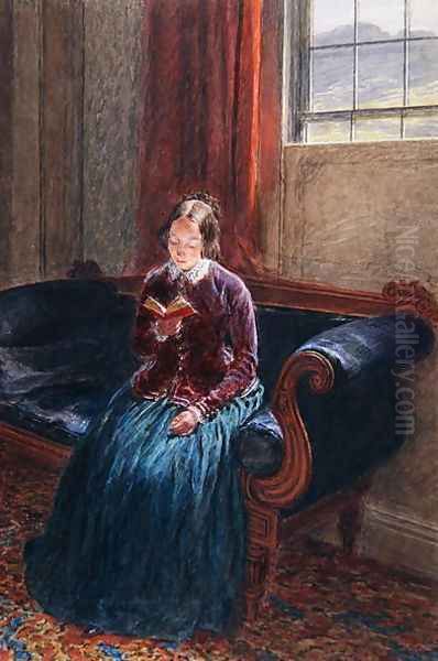 A Lady Reading called Mrs William Hunt - view 1