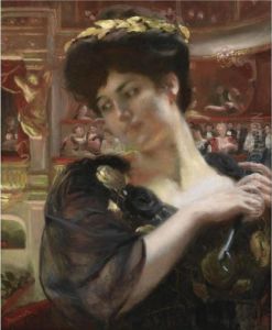 The Comedie Francaise (possibly A Portrait Of The Actress Rejane)