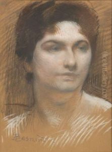 Portrait Of A Woman by Paul Albert Besnard