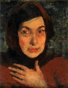 Portrait De Jeune Fille by Paul Albert Besnard