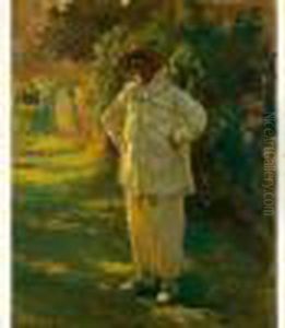 Pierrot Sous La Tonnelle by Paul Albert Besnard