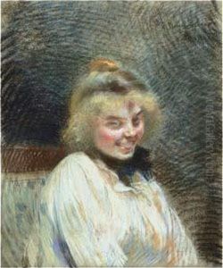 Portrait De Jeune Fille by Paul Albert Besnard