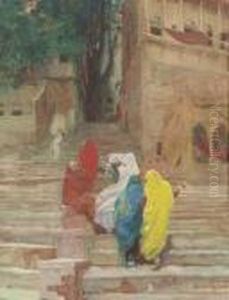 Arab Women On Steps