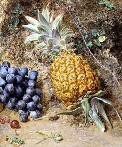 Grapes and a Pineapple by William Henry Hunt