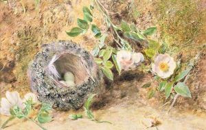 Still Life with Chaffinch Nest by William Henry Hunt