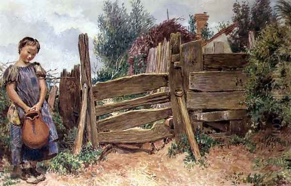 The Broken Pitcher by William Henry Hunt