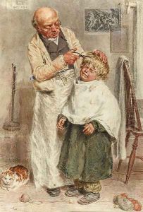 The barber by William Henry Hunt