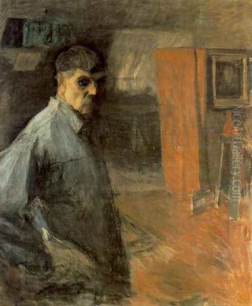 Self-portrait (1916) by Simon Hollosy