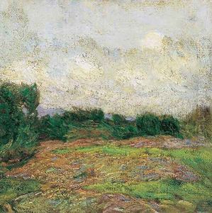 Landscape with Clouds by Simon Hollosy