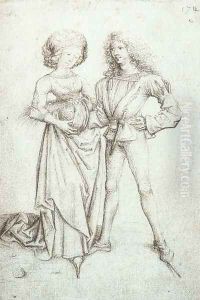 Standing Couple c. 1480 by Master of the Housebook