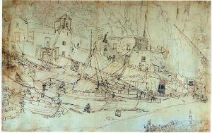 View of the Small Marina at Sorrento by Jakob Philippe Hackert