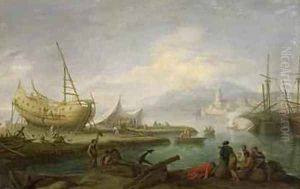 Coastal Landscape by Jakob Philippe Hackert