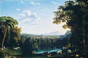 The English Garden of Caserta with views of Vesuvius