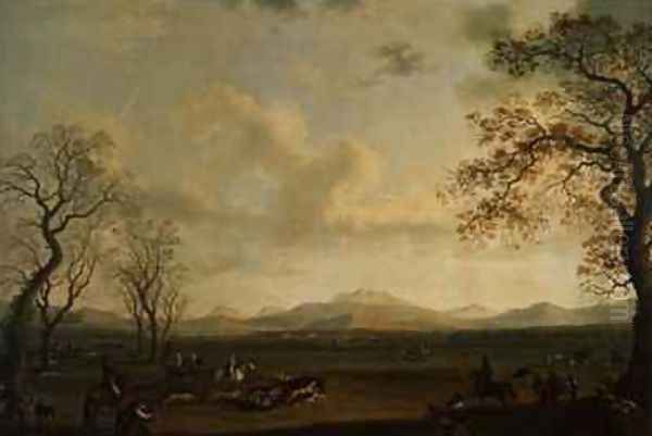 Ferdinand I 1751-1825 Hunting Boar at Carditello - view 1