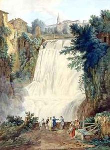 The Falls at Tivoli by Jakob Philippe Hackert