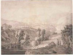 Landscape with Tivoli and Aniene by Jakob Philippe Hackert