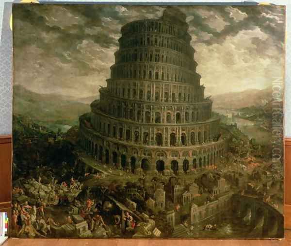 The Tower of Babel by Tobias van Haecht (see Verhaecht)