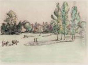 Sussex Fields, Late Summer 1914 by Robert Polhill Bevan