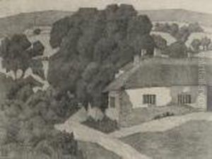 The Smithy, Luppitt (dry 28) by Robert Polhill Bevan