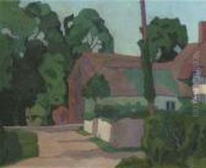 A Devon Farmhouse by Robert Polhill Bevan