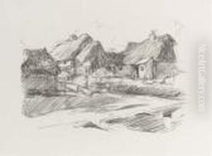 Farmyard Cottages; Windmill; And Peasants' Cottages, Poland