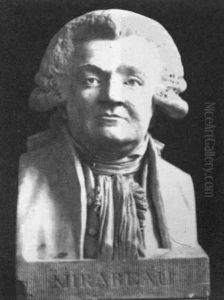 Bust of Mirabeau by Jean-Antoine Houdon