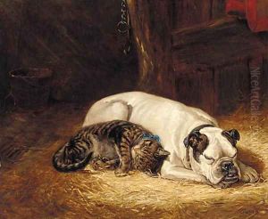 The artist's pets by Ralph Hedley