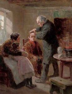 The phrenologist's visit by Ralph Hedley