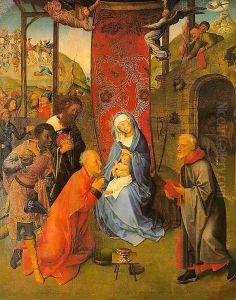 The Adoration of the Magi (central panel of a triptych) by Follower of Hugo van der Goes