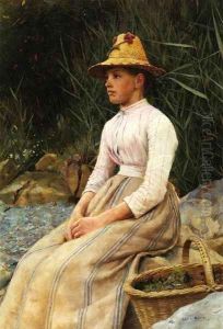 The Mussel Gatherer by Edwin Harris
