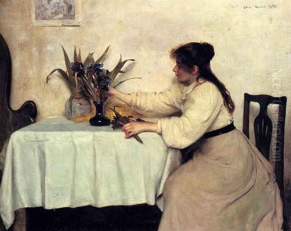 Arranging The Irises - view 1
