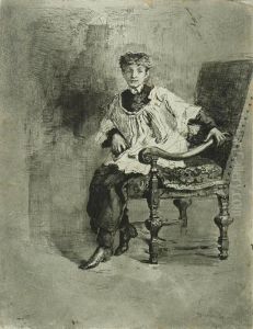 Portret Chlopca W Fotelu